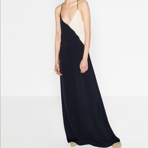 Zara Colorblock Maxi Dress